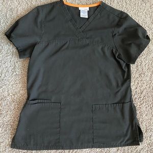 Scrub Star Black Top Size Small